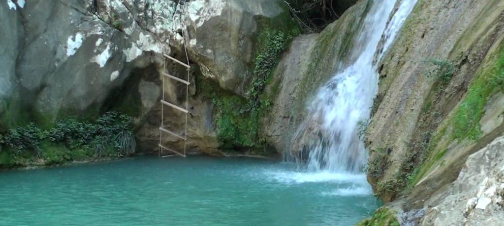 waterfalls at polylimnio